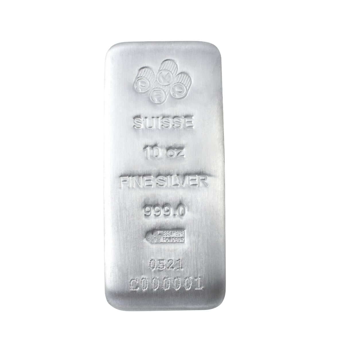 10 Ounce Silver PAMP Bar