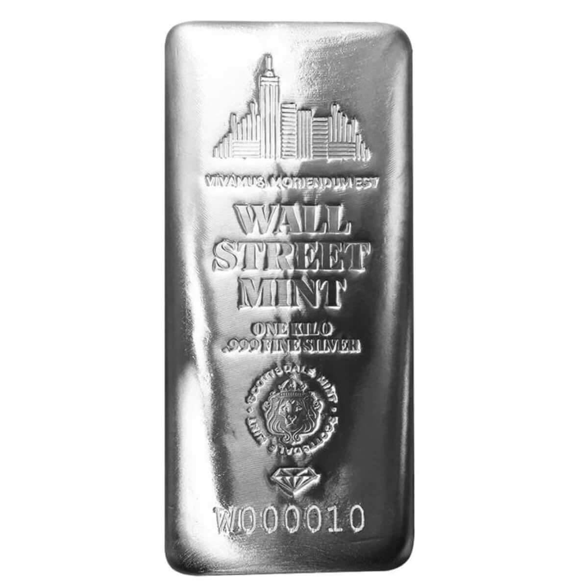 Wall Street Kilo Silver Bar