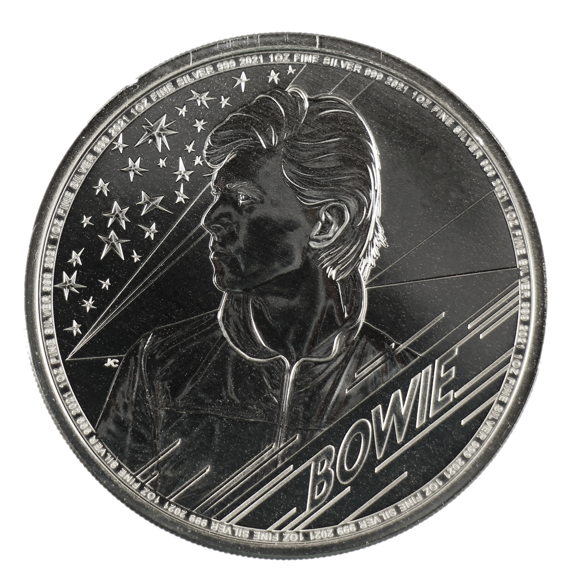 1 Ounce United Kingdom Music Legends David Bowie Silver 2021