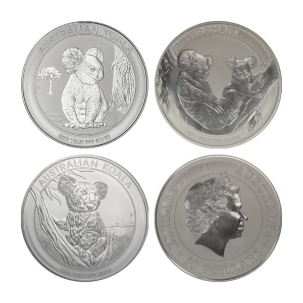 1 Kilo Silver Australian Koala Random Year
