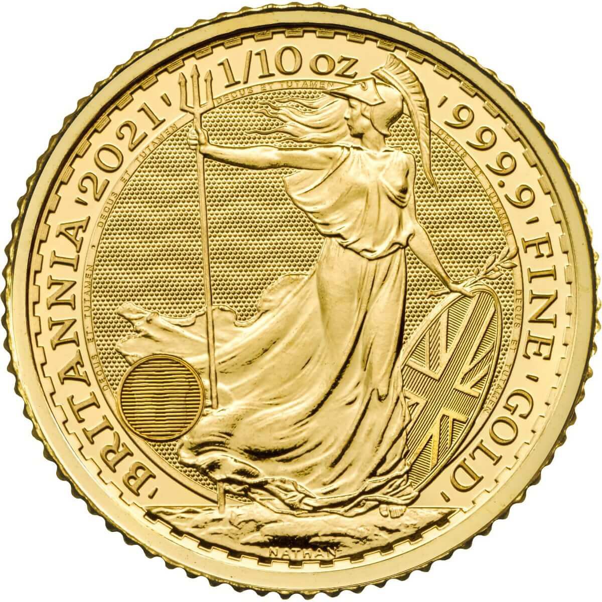 1/10 Ounce Gold Britannia 2021