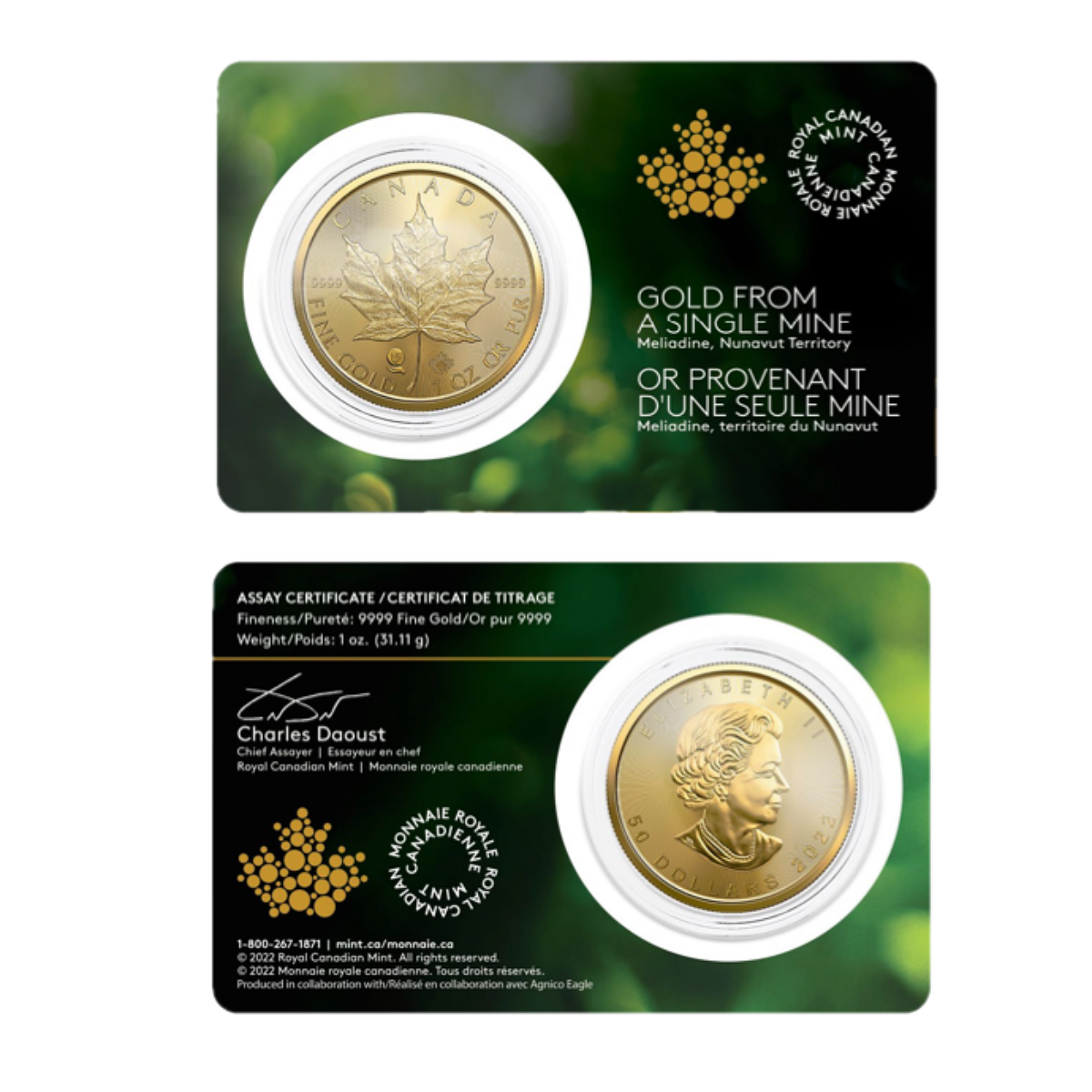 1 Ounce Gold Maple Single Source Privy 2022