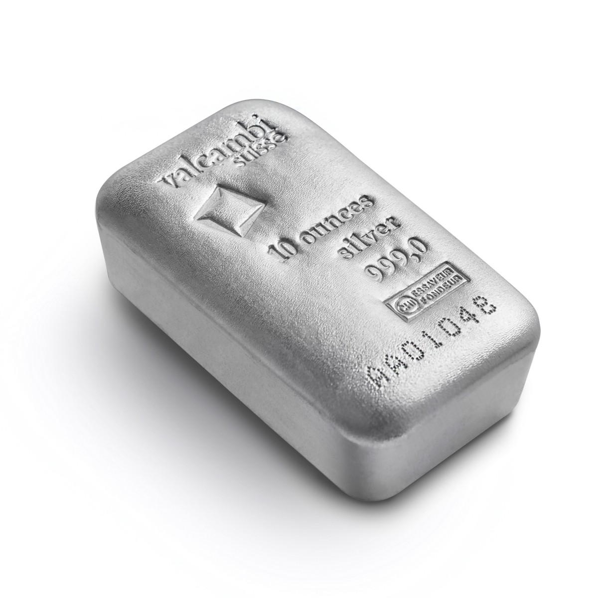 10 Ounce Silver Valcambi Bar