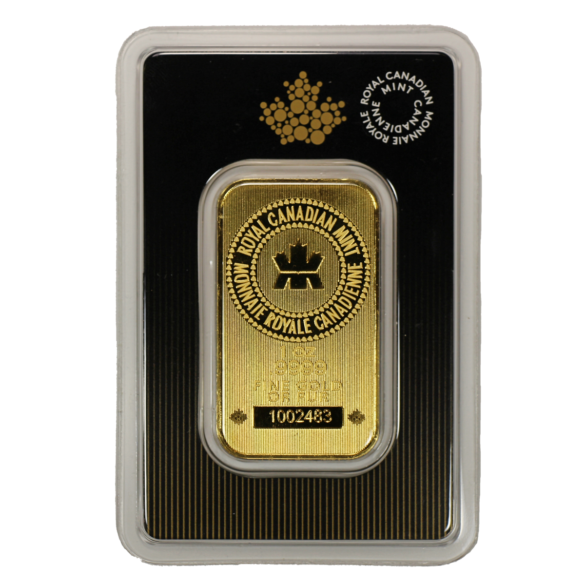 1 oz RCM Gold Bar - Royal Canadian Mint (In Assay)