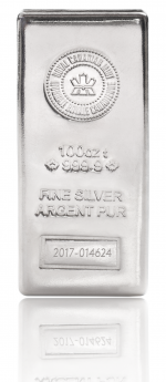 100 Ounce Royal Canadian Mint Silver Bar