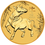 1/4 Ounce Gold Australian Lunar Ox 2021