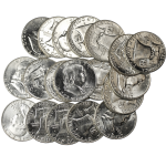 90% US Silver BU Franklin Half Dollars (In Increments of $1 Face Value)