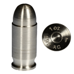 1 Ounce Silver Bullet .45 Caliber ACP