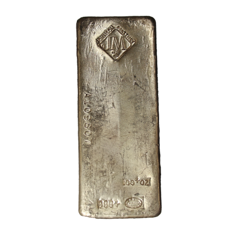 100 Ounce Johnson Matthey Silver Bar