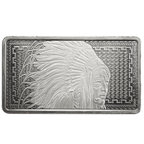 10 Ounce Silver Buffalo Bar Scottsdale Mint