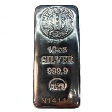 10 Ounce Silver Nadir Bar