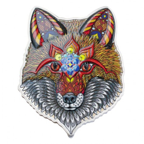 1 Ounce Silver Electric Fox Spirit Animal Coin