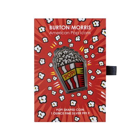 2023 Niue 1 Ounce Silver Burton Morris American Icon Pop Pamp Suisse