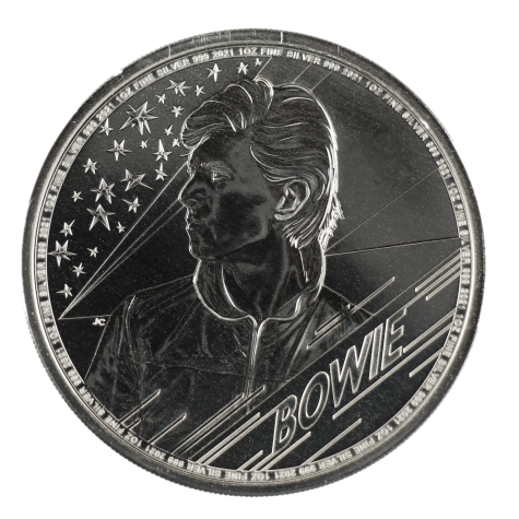1 Ounce United Kingdom Music Legends David Bowie Silver 2021