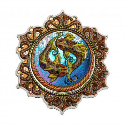 2 Ounce Fish of the 2nd Chakra Silver Coin