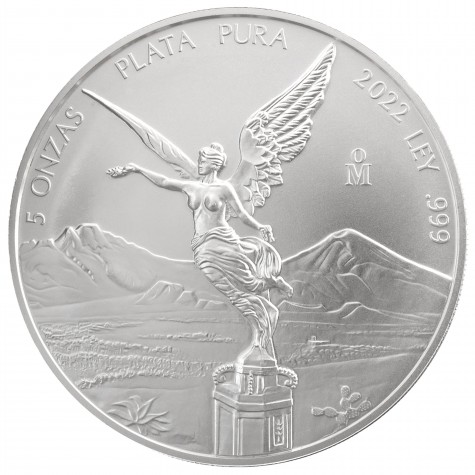 5 Ounce Mexican Silver Libertad 2022