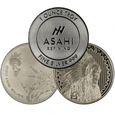 1 Ounce Silver Asahi Round