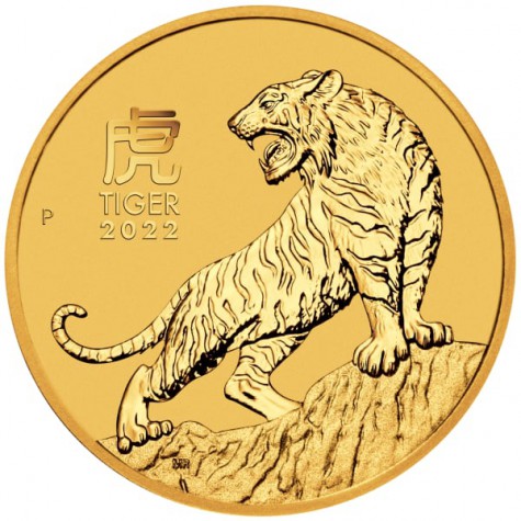 1/10 Ounce Gold Australian Lunar Tiger 2022