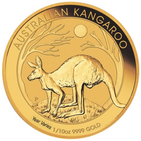 1/10 Ounce Gold Australian Kangaroo (Random Year)