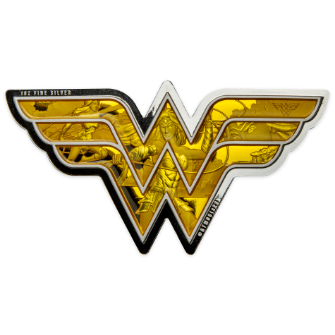 1 Ounce Silver Wonder Woman Cook Islands One Dollar 2022