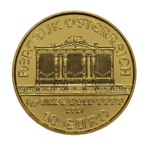 1/10 Ounce Gold Austrian Philharmonic 2021