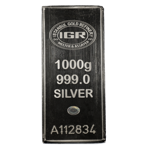 Istanbul Gold Refinery (IGR) Kilo Silver Bar