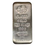 1 Kilo PAMP Suisse Silver Bar (New with Assay)